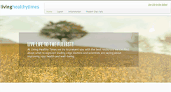 Desktop Screenshot of livinghealthytimes.com