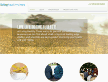 Tablet Screenshot of livinghealthytimes.com